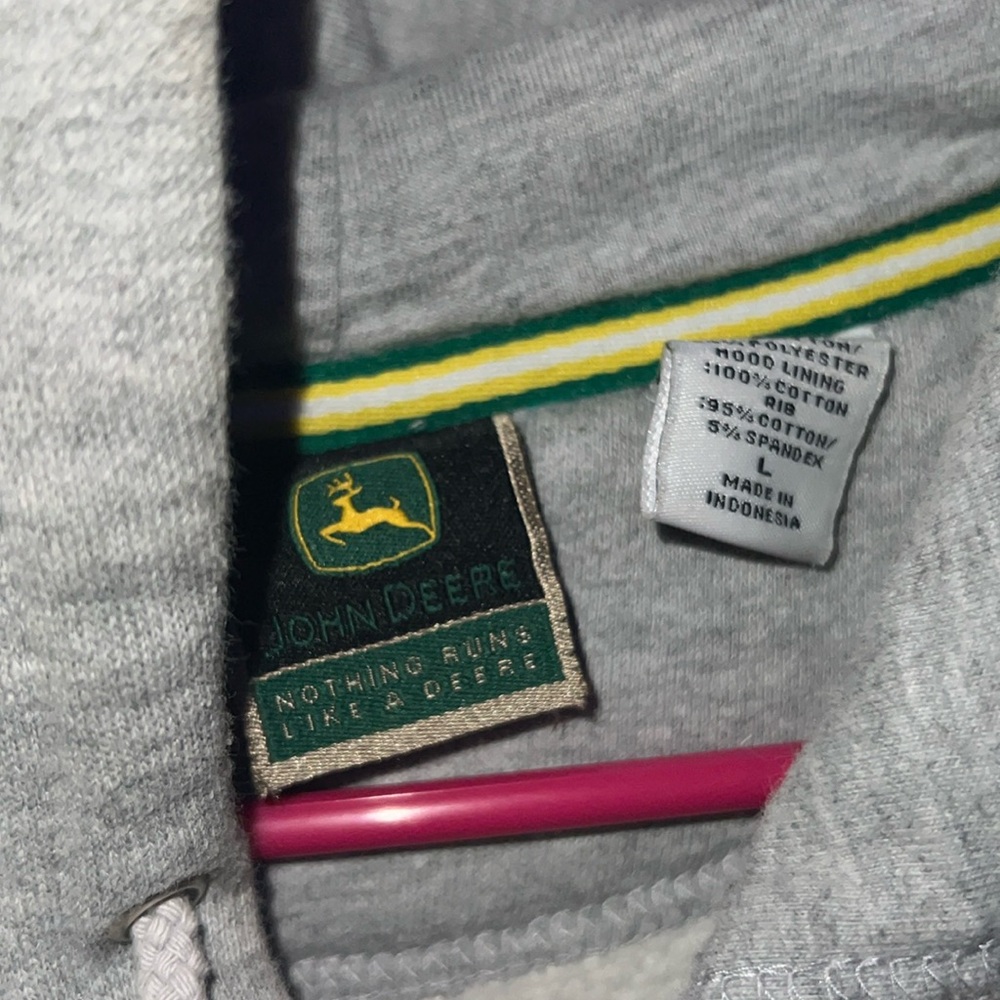 John Deere grey hoodie - Picture 2 of 2